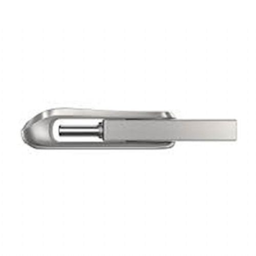 USB C & USB DISK SanDisk 512GB Ultra Dual LUXE, 3.1, srebrn, kovinski, branje do 150MB/s (SDDDC4-512G-G46)