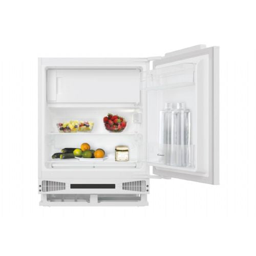 Vgradni podpultni hladilnik Candy CM4SE68W, 111 l (95 + 16 l), energijski razred E, zamrzovalnik, bele barve