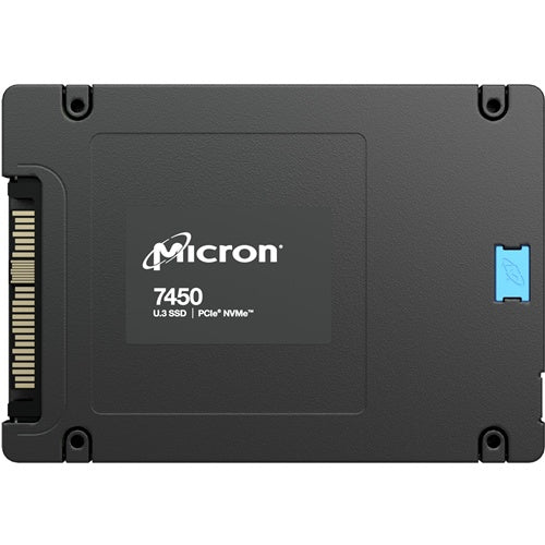 Ugrađeni SSD Micron 7450 PRO 15360 GB (crni, PCIe 4.0 x4, NVMe 1.4, U.3)