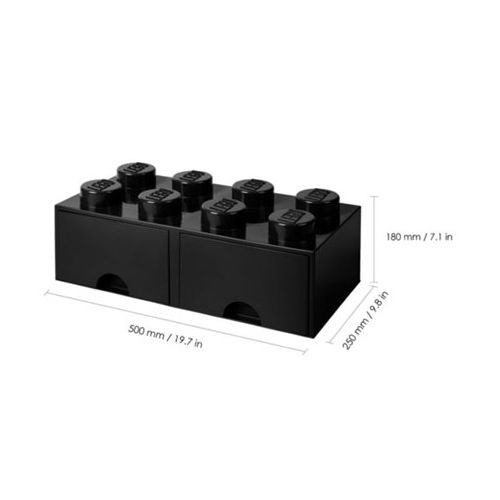 Lego®: Kutija za pohranu s blokom 8 - crna (40061733)