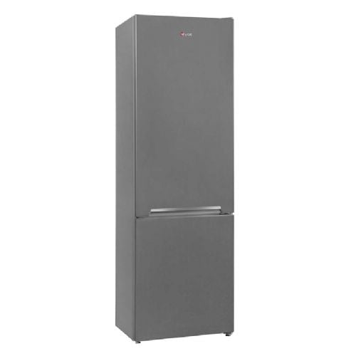 Kombinirani hladilnik VOX KK 3400S E, LessFrost, razred E, 204 l + 84 l, 54 x 180 x 59,5 cm, siva