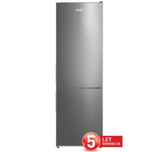 Hladilnik z zamrzovalnikom VOX NF 4030 X E 310 l, nofrost, inox
