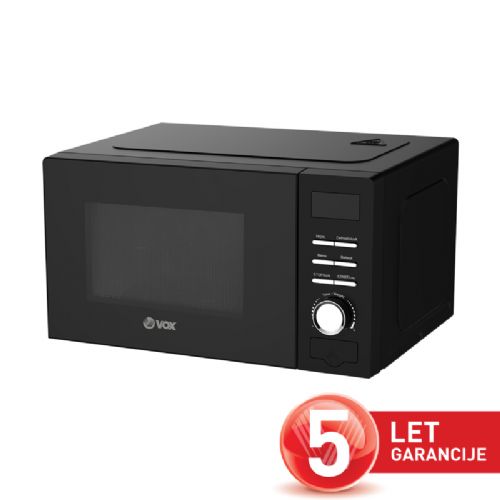 VOX mikrovalovna pečica MD40B [20 L, Moč: 700 W, 8 prog., črna]