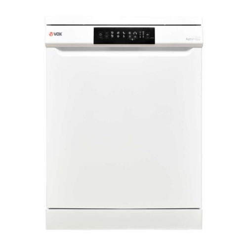 Prostostoječi pomivalni stroj Vox LC 12A15B E, razred E, 12 pogrinjkov, 6 programov, zaslon, 59,8 x 85 x 59,8 cm, bel