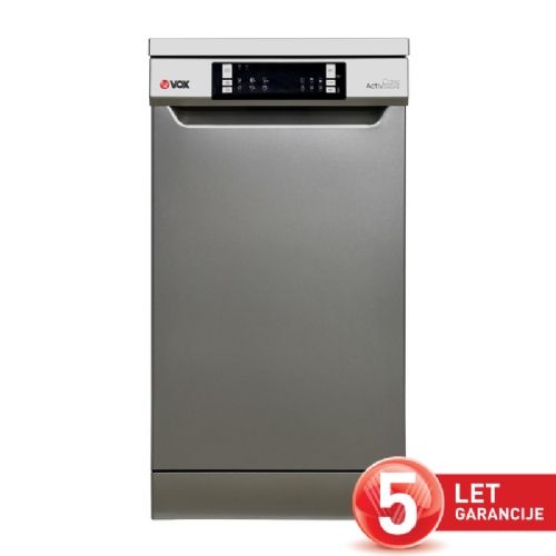 Prostostoječi pomivalni stroj Vox LCS 10A21T3E, razred E, 10 pogrinjkov, 6 programov, TurboDrying, siv
