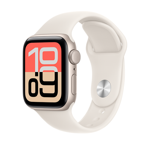Pametna ura Apple Watch SE 3 (2025) GPS 40mm Starlight Aluminium Case with Sport Band S/M - Starlight