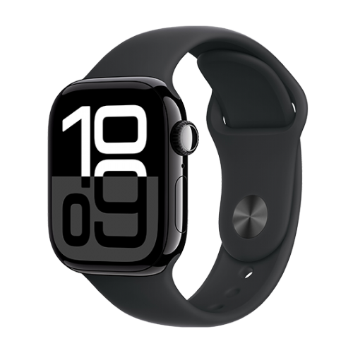 Watch Apple Watch Series 10 GPS 42mm Jet Black Aluminium Case with Sport Band S/M - Black 107izfksjsluf