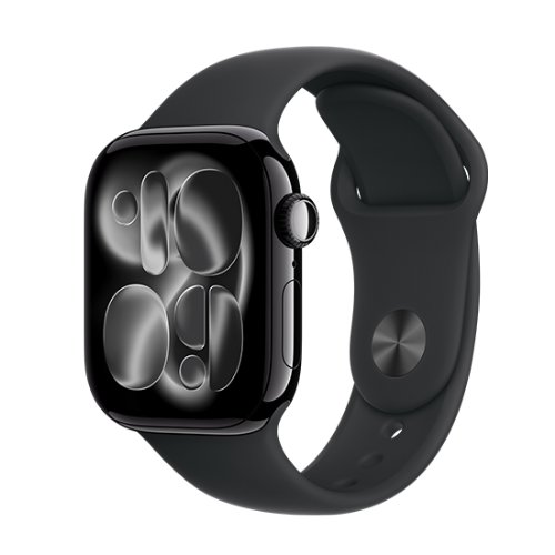 Pametna ura Apple Watch Series 11 (2025) GPS 42mm Jet Black Aluminium Case with Sport Band S/M - Črna