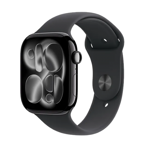 Pametna ura Apple Watch Series 11 (2025) GPS 46mm Jet Black Aluminium Case with Sport Band S/M - Črna