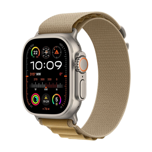 Pametna ura Apple Watch Ultra 2 (2024) LTE 49mm Natural Titanium Case with Alpine Loop M - Almond
