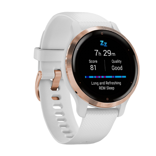 Pametna ura Garmin Venu 2S GPS 40mm Rosegold - bela