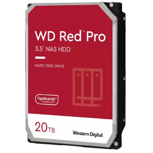 Vgradni HDD disk WD Red Pro NAS 20TB 3,5" SATA3 512MB 7200rpm (WD201KFGX)