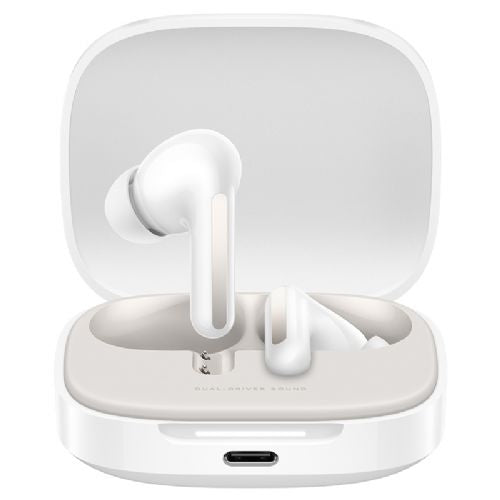 Brezžične slušalke Xiaomi Redmi Buds 6 bele barve, Bluetooth 5.4