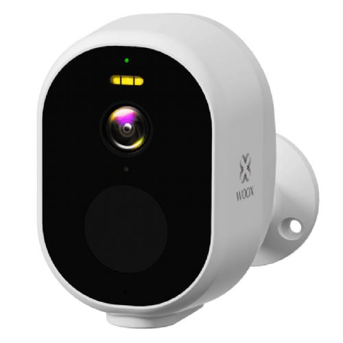 Zunanja brezžična solarna nadzorna kamera Woox R4252 Smart Wi-Fi FHD 1080p, bela