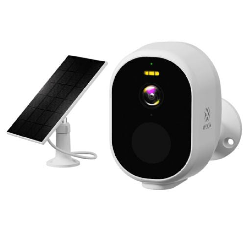 Zunanja brezžična solarna nadzorna kamera Woox R4252 Smart Wi-Fi FHD 1080p, bela