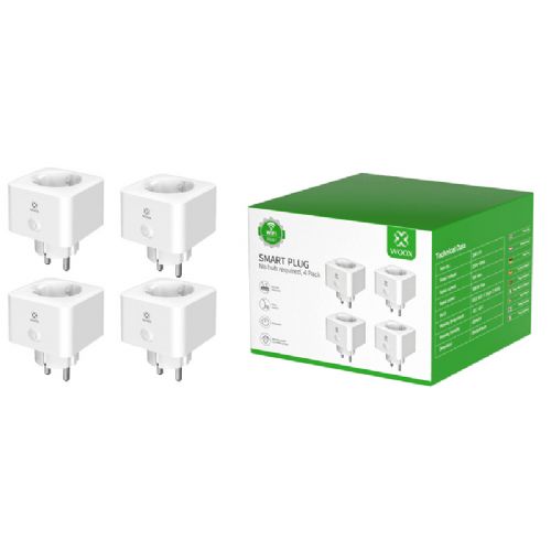 Komplet pametnih vtičnic Woox R6087 Smart Wifi, 4 kosi