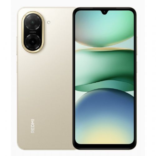 Pametni telefon Xiaomi Redmi A5 4G Dual Sim 4GB/128GB peščeno zlata, 6,88" 90Hz zaslon, 32MP kamera, 5200mAh baterija, Android 15 Go