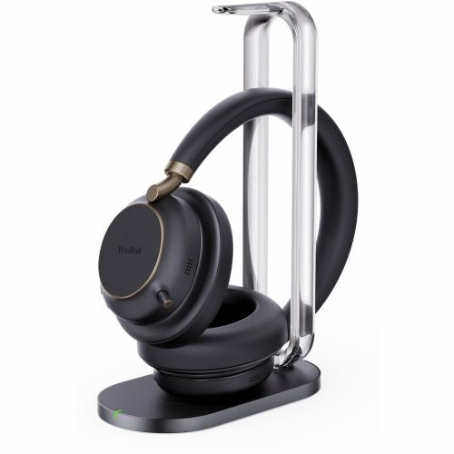 Slušalke Yealink Bluetooth BH76 Plus s polnilnim stojalom Teams Black USB-C/A