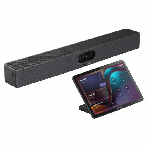 Konferenčna vrstica Yealink MeetingBar A25-025, 4K trojna kamera, Wi-Fi 6, Bluetooth, črna