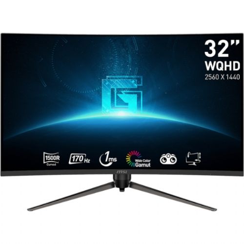 Monitor MSI G32CQ5P 80,0 cm (31,5") / WQHD / 170 Hz / 1 ms (MPRT) / zakrivljen / crni