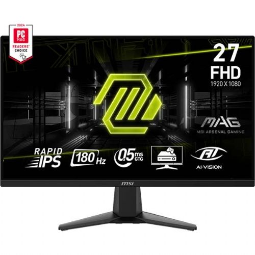 Monitor MSI MAG 275F 68,5 cm (27,0"), 1920 X 1080 (FHD), IPS, 250 cd/m2, 180Hz, 0,5 ms GtG (crni)