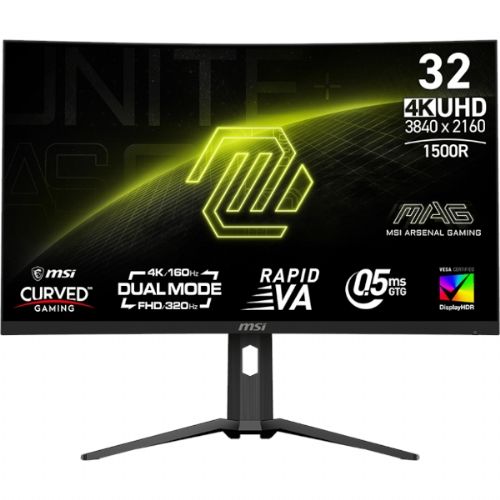 Monitor MSI MAG 321CUPDF 80.0 cm (31.5") / UHD / VA / 160Hz / 0.5ms (GtG) / crni