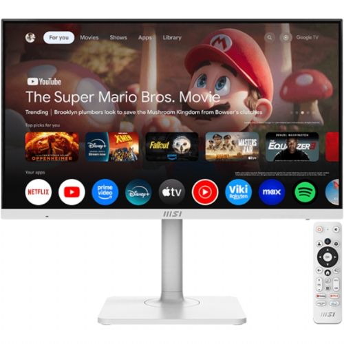 Monitor MSI Modern MD272UPSW / 27" / 4K UHD / IPS / 60Hz / 4ms (GtG) / KVM / bel - nastavljiv po višini - PD 65W 68,5 cm / 3840x2160