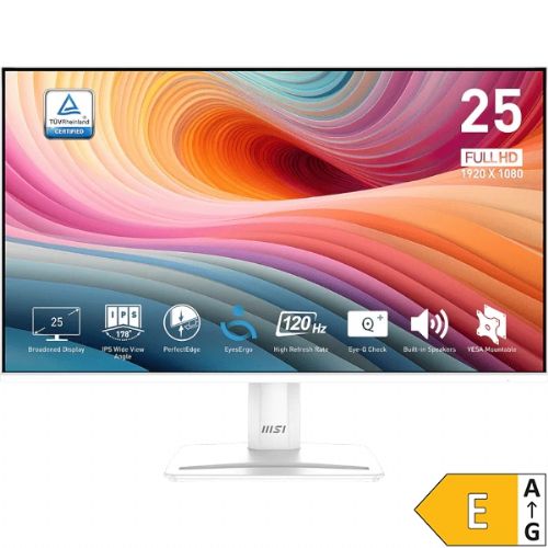 Monitor MSI PRO MP251W E2 62,2 cm (24,5") / FHD / 120Hz / 1ms (MPRT) (bel) 62,2 cm