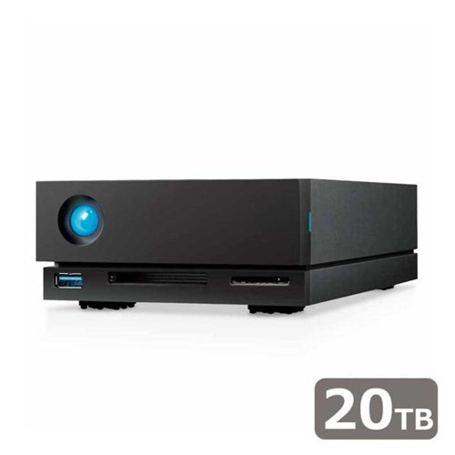 LaCie 1big Dock 20 TB vanjski tvrdi disk (crni, vanjski, 2x Thunderbolt 3)