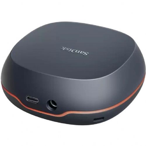 Zunanji SSD SanDisk Desk Drive 8TB (črn/oranžen, USB-C 3.2 Gen 2 (10 Gbit/s))