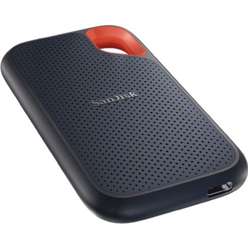 Zunanji SSD SanDisk V2 500GB, USB-C 3.2, 10Git/s,črna/oranžna